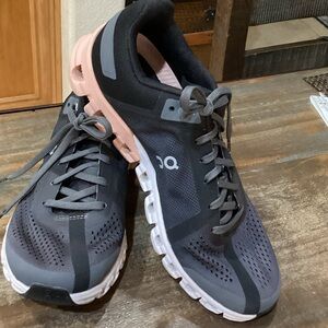 On Running Women's Black and Pink Athletic Shoes